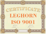 certificato iso 9001